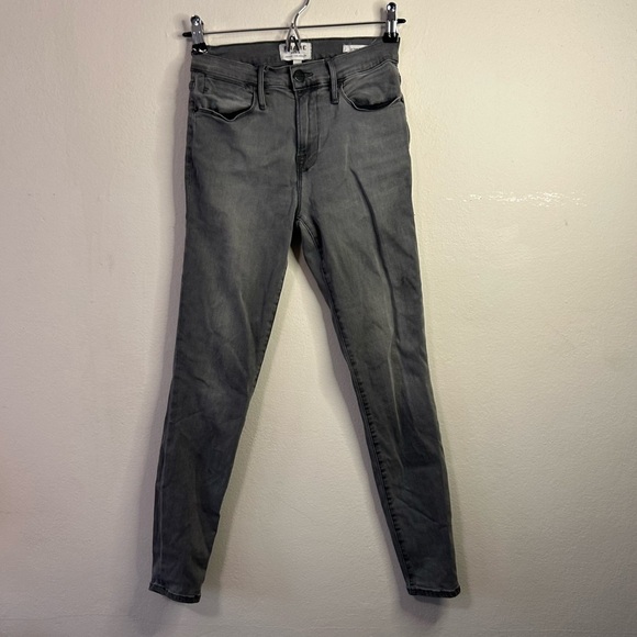 Frame Le High Skinny Gray Jeans - Picture 2 of 5